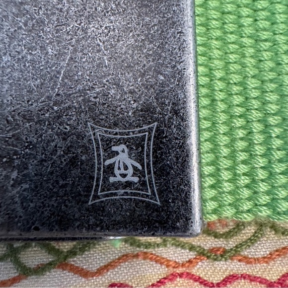 Penguin Logo by Munsingwear Belt Buckle with Green adjustable belt - Picture 1 of 6